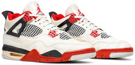 Air Jordan 4 Og Fire Red 1989 Air Jordan 4364 Goat