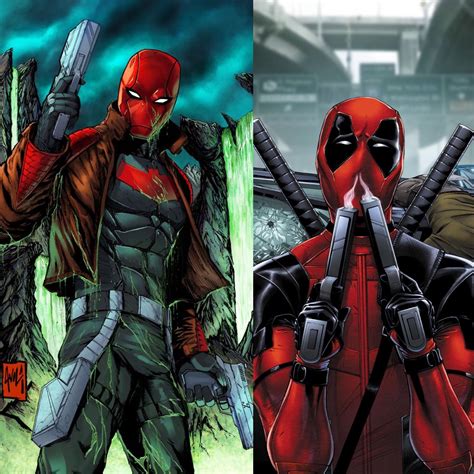 Red Hood Vs Deadpool American Comics Marvel Vs Dc Batman And Superman