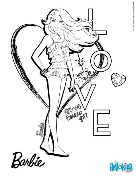 Barbie Goes To The Beach Coloring Page More Barbie Coloring Sheets On