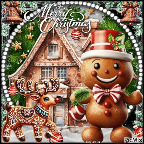 Merry Christmas Gingerbread Wishes Pictures Photos And Images For