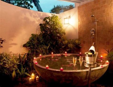 Awesome Romantic Bath Decorating Ideas Hot Tub Garden Outdoor
