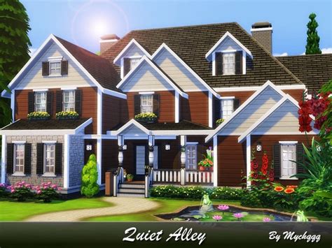 Quiet Alley Traditional American Suburban House By Mychqq At Tsr Sims