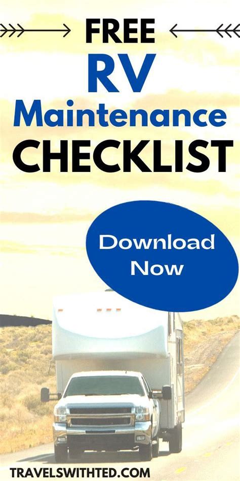Free Rv Maintenance Checklist 13 Important Tasks Video Video Rv