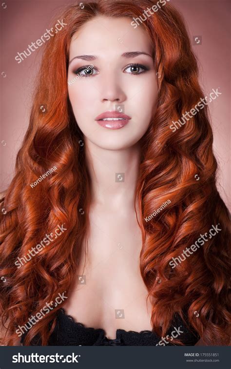 Red Hair Woman Beauty Portrait Skin Care And Perfect Skin Woman