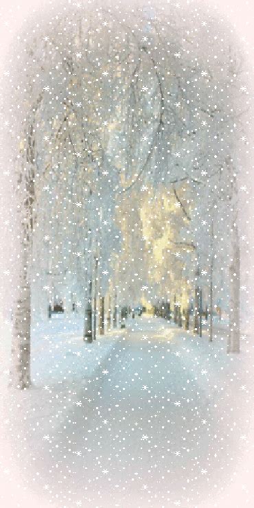 Sparkling Winter  Winter Wonderland Snowflakes Scenery 