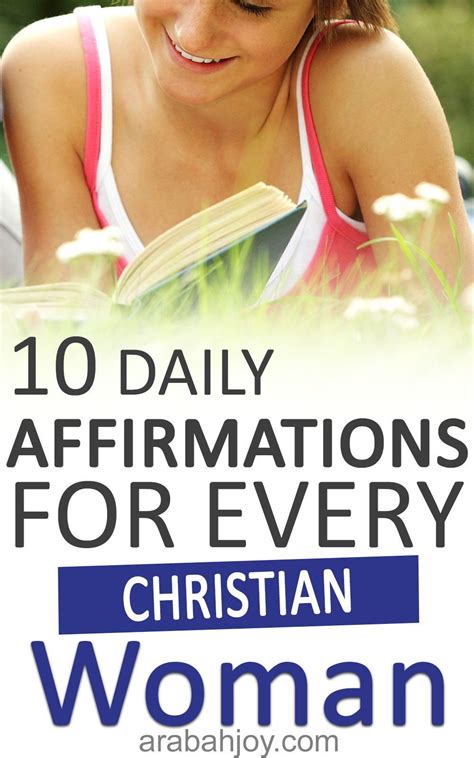 10 Daily Affirmations For Every Christian Woman Arabah Affirmations