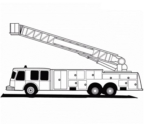 Fire truck clipart coloring page source : Free Printable Fire Truck Coloring Pages For Kids | Truck ...