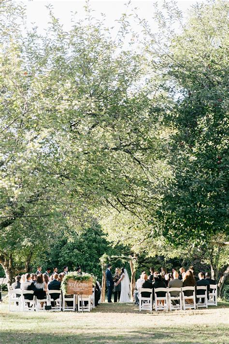 Elegant Outdoor Fall Wedding With An Apple Orchard Ceremony