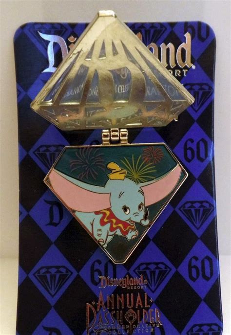 Disneyland 60th Anniversary Diamond Ap Passholder Pin Dumbo Le 3000 1785847245