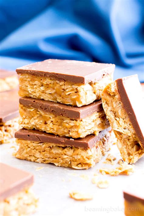 Instead, these healthy peanut butter oatmeal bars combine wholesome ingredients like almonds, oats, coconut, and unrefined maple syrup. 4 Ingredient Healthy No Bake Peanut Butter Cup Oat Bars ...