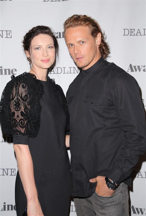 New Hq Pics Of Sam Heughan And Caitriona Balfe At The Deadline Emmy