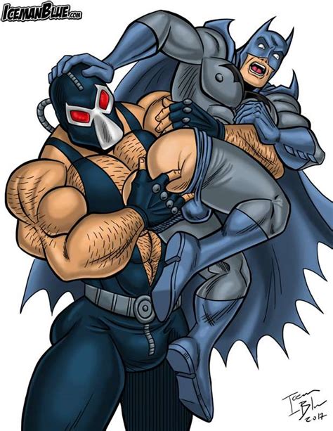 Rule 34 Bane Batman Batman Series Bruce Wayne Dc Dc Comics Fingering Icemanblue Male Male