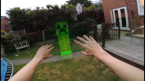 Real Life Minecraft Creeper Attack Youtube