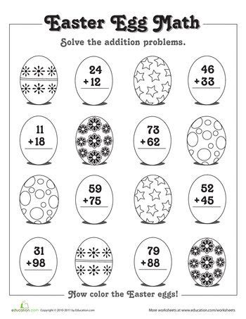 Subtraction isn't always easy to teach, so this colorful worksheet steps in to lend you a hand. 16 best Easter 1st grade images on Pinterest | Teaching ideas, Classroom ideas and Easter ideas