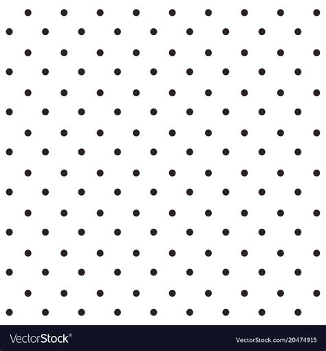 Black Seamless Polka Dots Pattern Royalty Free Vector Image