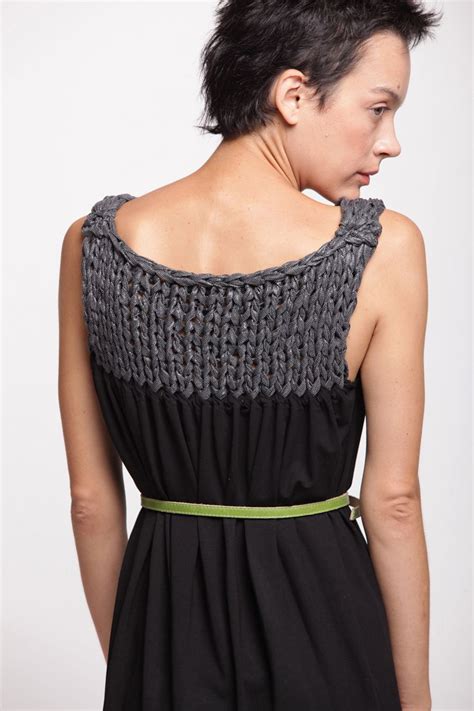 If you have questions about how to knit a specific pattern, please. a-line dress with a knitted twist | Remake clothes, How to ...