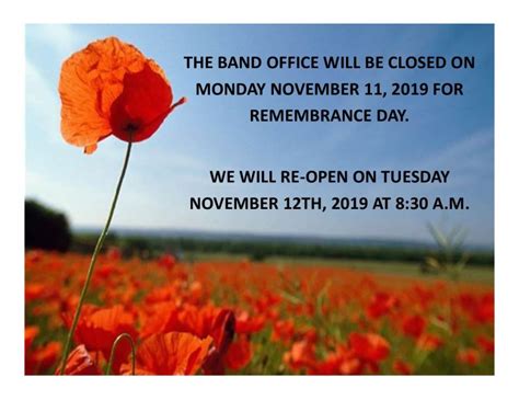 Remembrance Day Closure Wei Wai Kum First Nation