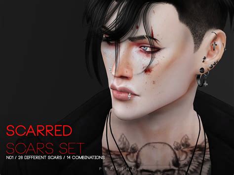 The Sims Resource Scarred Scars Set N01