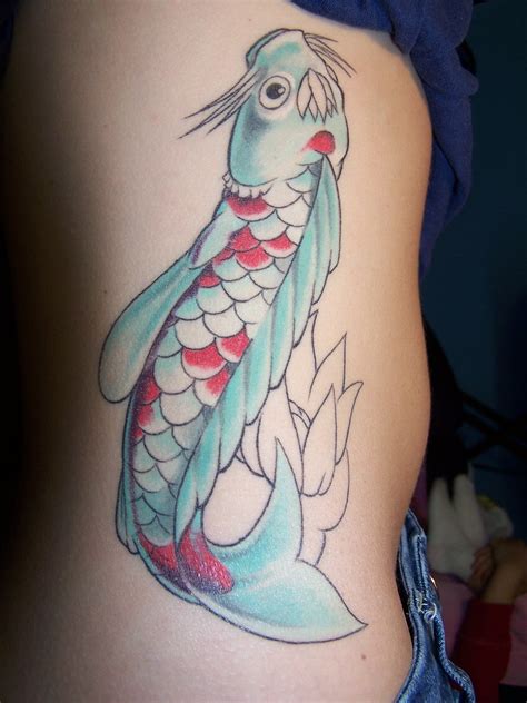 Koi Fish Tattoo On Ribs Smoochydeaux2 Flickr