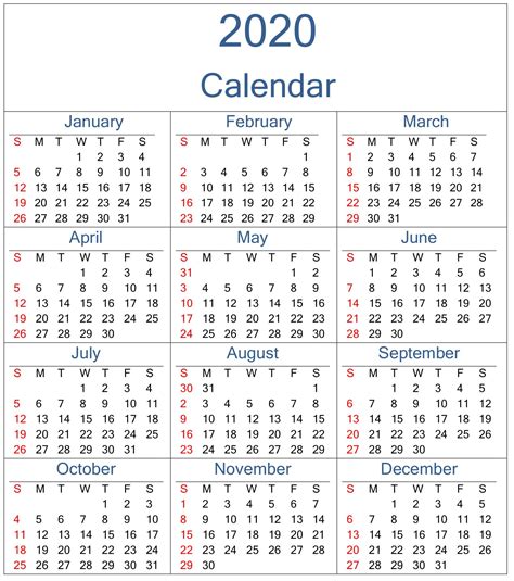 Get 2020 Monthly Calinder With Week Numbers Calendar Printables Free