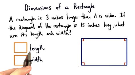 Dimensions Of A Rectangle Visualizing Algebra Youtube