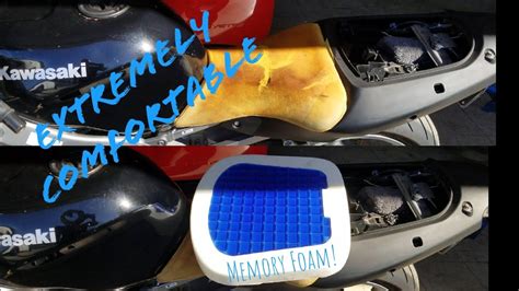We have been reworking hayabus seats for over. Memory Foam Seat for motorcycle (DIY) *UPDATE: Seat is very comfortable* - YouTube