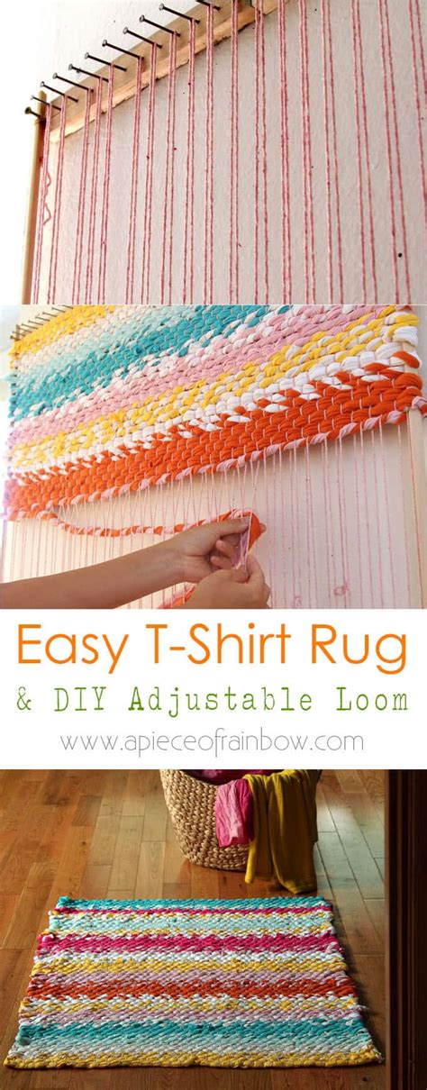 Weave A Boho T Shirt Rag Rug With Easy Diy Loom Braided Rug Diy Rag