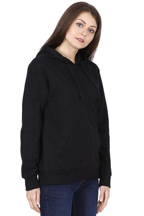 Women S Black Hoodie Sweatshirt