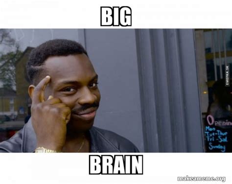 Big Brain Roll Safe Black Guy Pointing At His Head Make A Meme