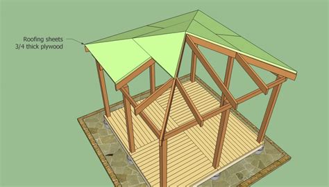 Measuring the gazebo base step #2: Wooden Gazebo Plans | HowToSpecialist - How to Build, Step ...