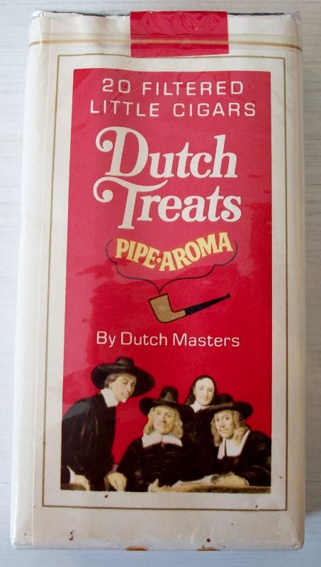 Dutch Treats Pipe Aroma Little Cigars Vintage American Cigarette Pack