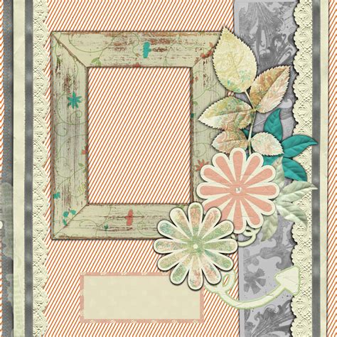 Scrapbook Page Flower With Frame Free Stock Photo Public Domain Pictures
