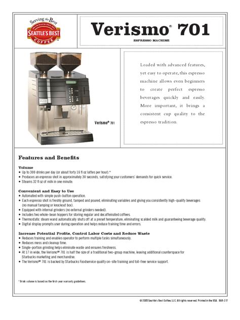 To be able to make regular coffee, you have to add water. Verismo 701 SBC | Starbucks | Coffee