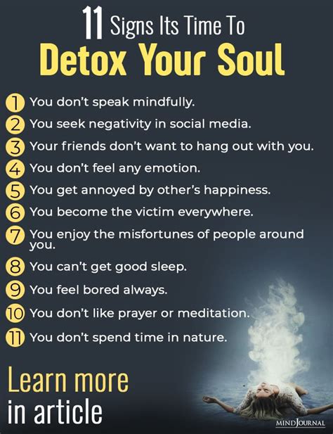 Detox Your Soul 11 Signs Your Soul Needs Cleansing