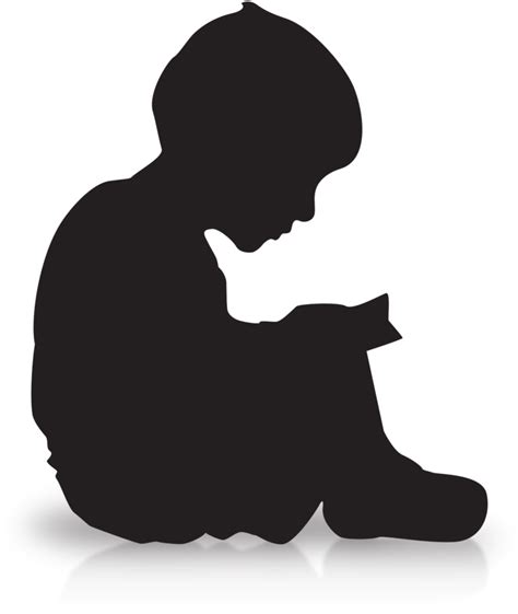 Download Boy Sitting Down Silhouette Clipart 5631265 Pinclipart