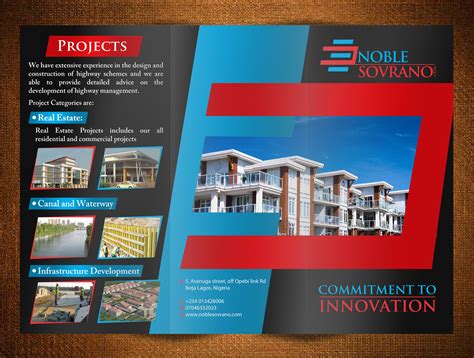 Professional Serious Construction Brochure Design For A Company By