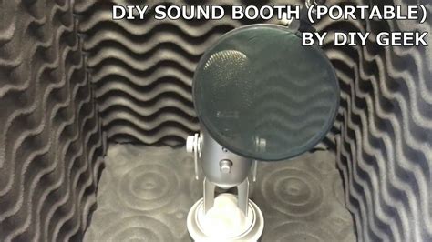 So if you, for example, made your own frame out of 1 inch pvc pipes, you can easily hang. DIY SOUND BOOTH （PORTABLE and fits Blue Yeti ) - YouTube
