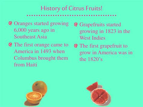 Ppt Citrus Fruits Powerpoint Presentation Free Download
