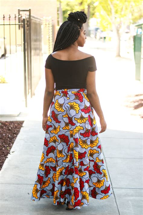 Simplicity 8606 Pattern Review Ankara African Print Maxi Wrap Skirt 5 Montoya Mayo