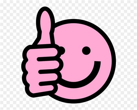 Smiley Face Clip Art Thumbs Up Pink Thumbs Up Emoji Free