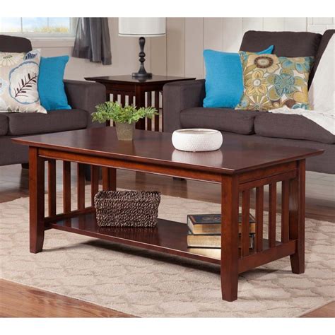 Free shipping on orders $35+. Atlantic Furniture Mission Coffee Table in Walnut - AH15204