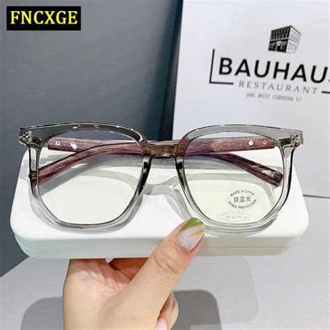 Fncxge Anti Radiation Photochromic Eye Glasses For Women Men Replaceable Lens Eyeglasses Anti