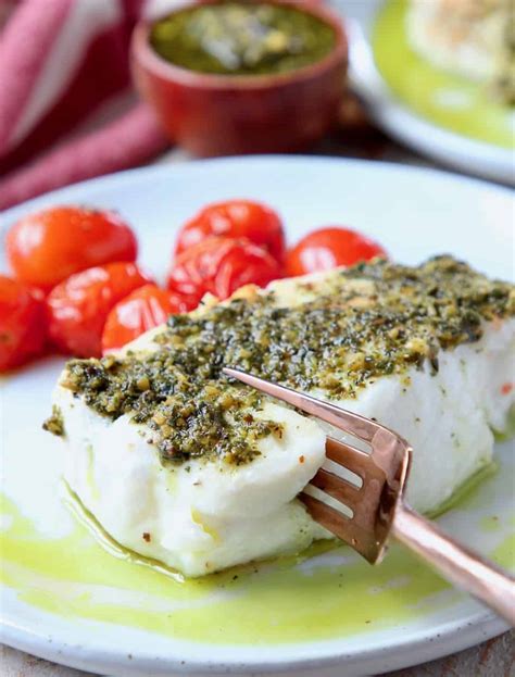Easy Baked Chilean Sea Bass With Pesto WhitneyBond Com