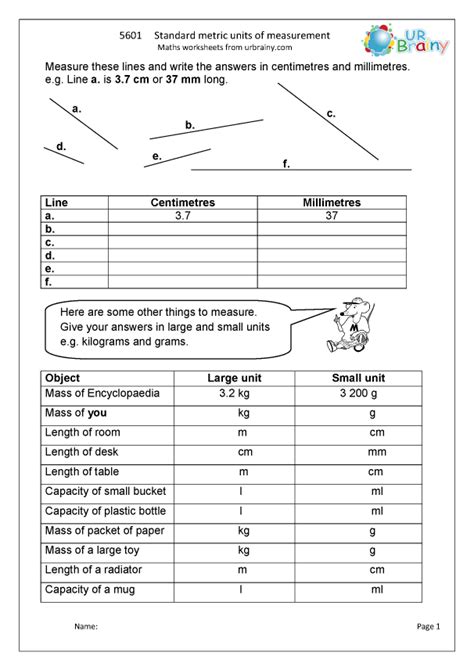 Convert Different Forms Of Metric Units Mass Capacity Length Conversion