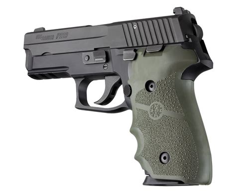 Sig Sauer P228p229 Overmolded Rubber Grip With Finger Grooves Od Green