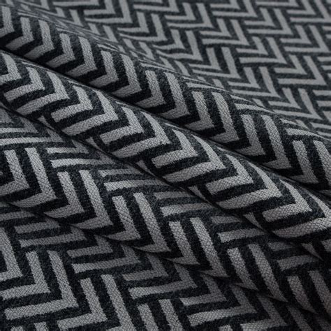 Gray Chevron Upholstery Chenille Chenille Polyester Home Fabrics