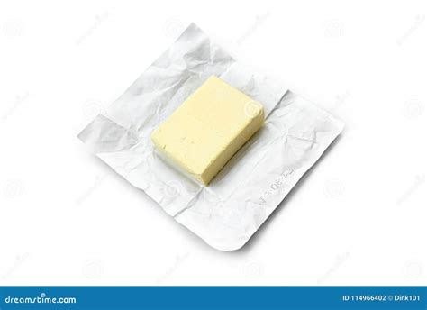 Piece Of Butter Stock Photo Image Of Breakfast Isolated 114966402