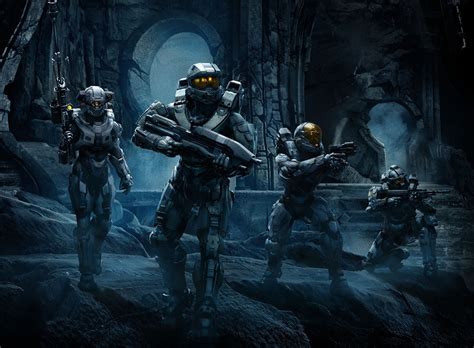Wallpaper Video Games Spartans Halo 5 Master Chief Blue Team