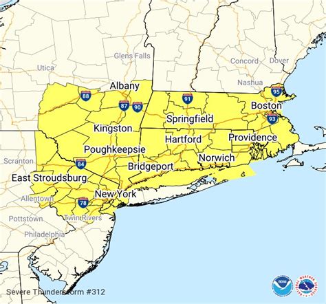 Although severe thunderstorms can cause damage they are not nearly as destructive as tornadoes can be. Severe Thunderstorm Watch issued Sunday for much of MA, RI, CT - Fall River Reporter