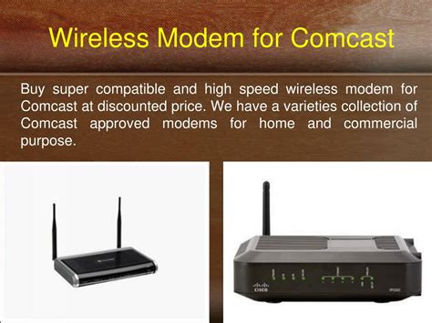 PPT - Comcast Approved Modems PowerPoint Presentation, free download